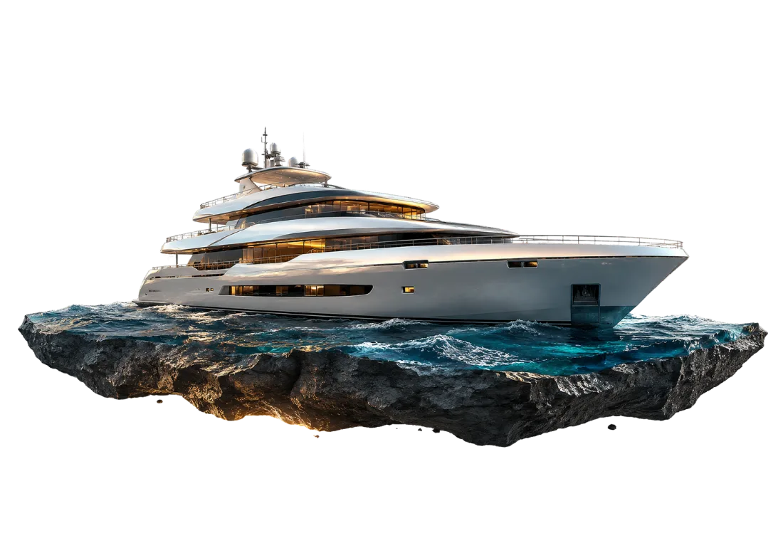 Tokenized superyacht — fractional ownership with charter income